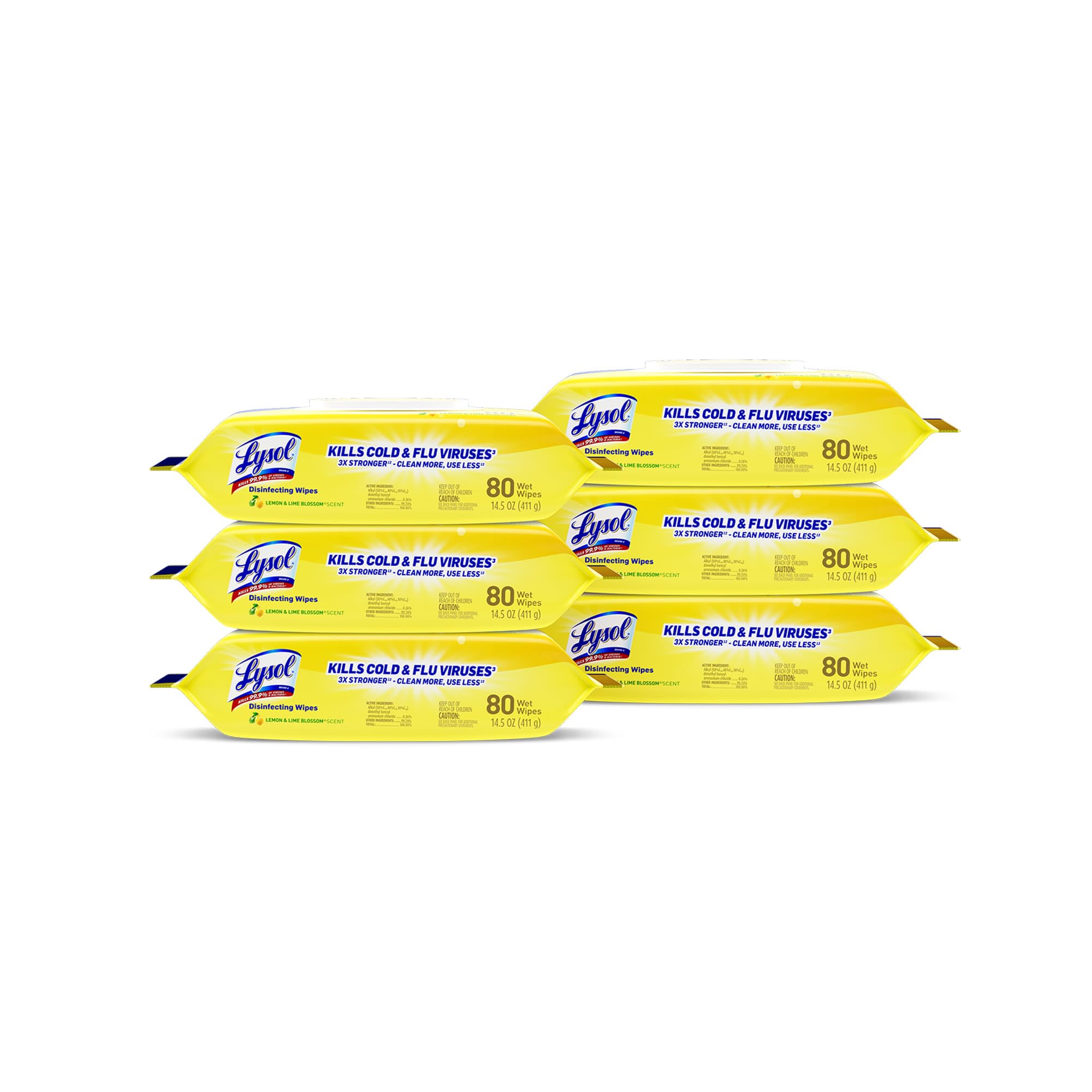 Amazon.com: Lysol® Disinfecting Wipes, Lemon And Lime Blossom, 7